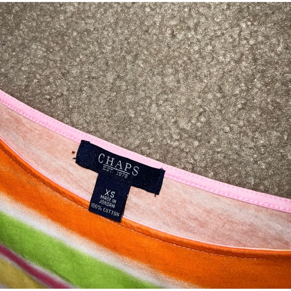 Chaps Orange, Pink & Green Shirt size XS - Picture 4 of 5